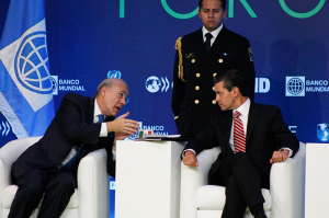 Angel Gurría, OECD Secretary-General with Enrique Peña Nieto, President of Mexico